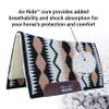 Professional's Choice Comfort-Fit SMX Air Ride Pad: Serpentine | Absorbs Shock & Improves Saddle Fit | Black view 3