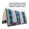 Professional's Choice Comfort-Fit SMX Air Ride Pad: Serpentine | Absorbs Shock & Improves Saddle Fit | Coffee view 2