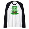 Saint Patricks Day Funny Gift Let's Get Ready to Stumble Raglan Baseball Tee view 1
