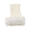 Flybloom Womens Autumn Winter Faux Fur Knitted Crochet Leg Warmers Soft Boot Socks Boot Cuffs view 3