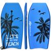 Goplus 41''/37''/33'' Lightweight Body Board for Beach, Surf Board with EPS Core, XPE Deck, HDPE Slick Bottom, Wrist Leash, Bodyboard for Kids Adults Surfing (Blue Coconut Palm, 41 Inches) view 1