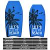 Goplus 41''/37''/33'' Lightweight Body Board for Beach, Surf Board with EPS Core, XPE Deck, HDPE Slick Bottom, Wrist Leash, Bodyboard for Kids Adults Surfing (Blue Coconut Palm, 41 Inches) view 3
