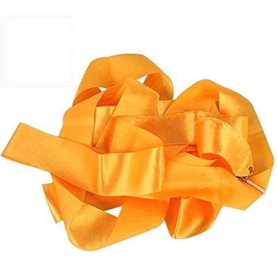 Healifty 4M Dance Ribbons Streamers Rhythmic Art Gymnastic Streamer Orange