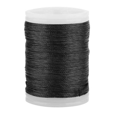 3 Colors 120m Archery Bow String Serving Thread, Strong Pull Fiber Bowstring Protector for Bows Target Outdoors Wear-Resistant(Black)