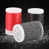 3 Colors 120m Archery Bow String Serving Thread, Strong Pull Fiber Bowstring Protector for Bows Target Outdoors Wear-Resistant(Black+White)