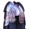Medieval Pouldrons Shoulder Guard Armour with Gorget - One Size Copper view 2