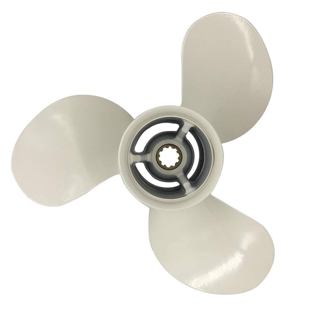 ARKDOZA 9 7/8x13 Aluminum Propeller for Yamaha 20HP 25HP 30HP Outboard Motor Engine 664-45949-02-EL Right Rotation