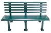 Tourna Courtside 5-Foot Deluxe Bench Heavy Duty - Green view 3