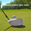 10 Pcs Golfball Protective Cover, Covers for Iron Heads Golfball ((Grey + Red)) view 2