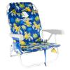 2 Tommy Bahama Backpack Beach Chairs, Aluminum, Blue/Pineapple view 3