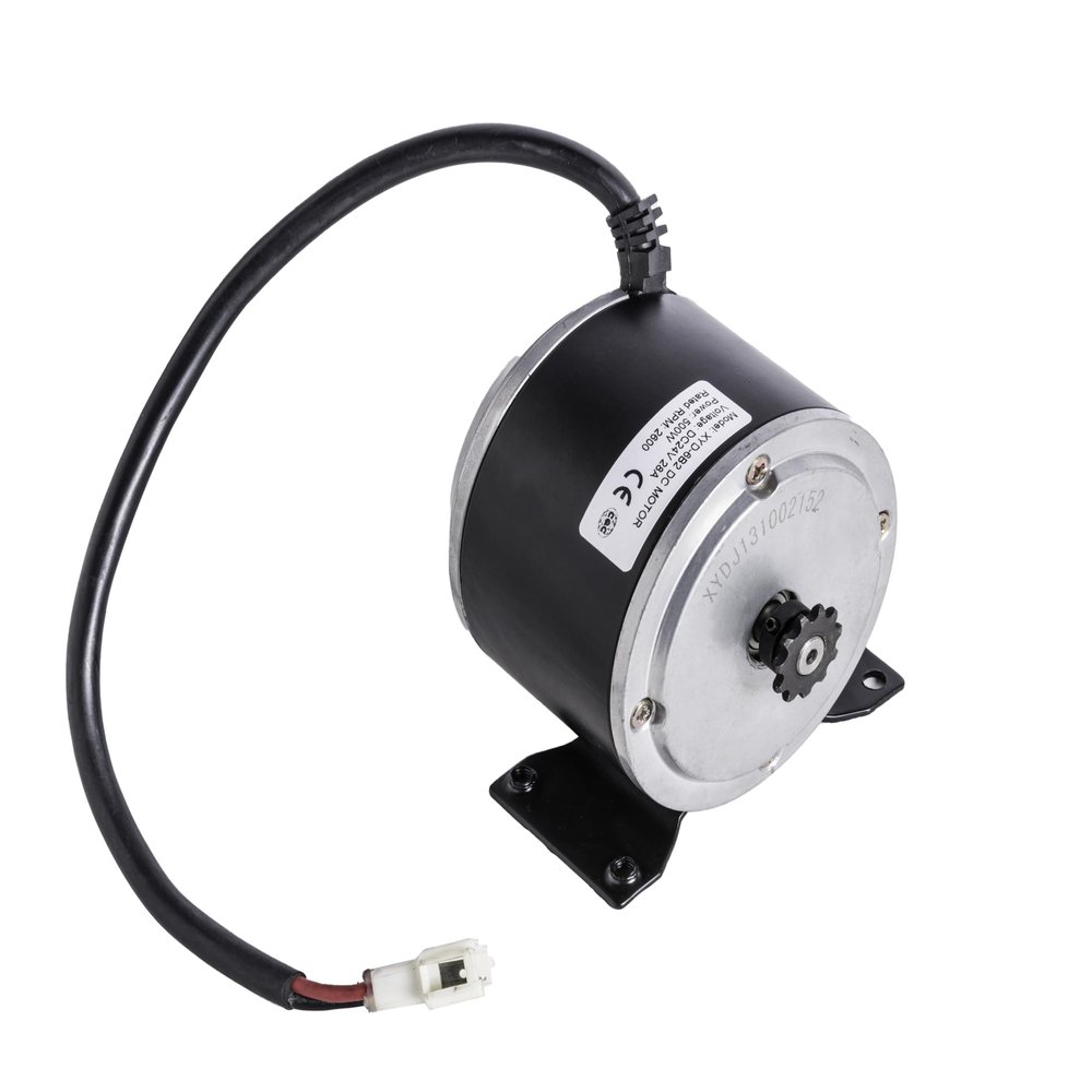 500 Watt 24 Volt Currie XYD-6B2 Electric Motor for Razor Crazy Cart Upgrade, eZip E-4.0 eZip E-400 IZIP I-400 Schwinn 4 Schwinn S400 Scooter GoKart eBike by Alfa Wheels