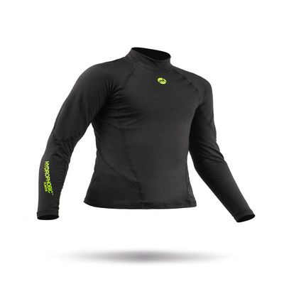 Zhik Junior Hydrophobic Warm Fleece Top DTP0411 - Black - Thermal Warm Heat Layer Layers Easy Stretch - Unisex