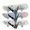 Koova 3 Skateboard Wall Mount Rack Holder | Creative Deck Display | Home or Garage Longboard Storage | Scooter Hanger | Easy Install - Hardware Incl. | Heavy Duty Powder Coated Steel Frame | USA Made view 1