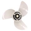 ARKDOZA 13 1/2x15 Aluminum Propeller for Yamaha Outboard Motor Engine 60-130HP 6E5-45947-00-EL RH Prop with Rubber hub view 1