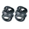 BESPORTBLE 2Pcs Universal Bike Flashlight Clamp 360 Degree Adjustable Cycling Torch Stand Handlebar Light Holder for Road Mountain Bike