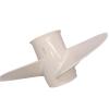 ARKDOZA 14x11 Aluminum Propeller fit Yamaha Outboard Motor 50-130 HP Reference No.6E5-45954-00-EL 15 Tooth, RH view 1