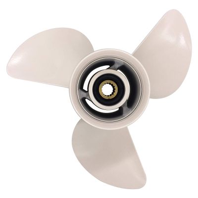ARKDOZA 14x19 Boat Aluminum Outboard Propeller for Yamaha Engine with Rubber Hub 15 Tooth 150-250HP 3 Blade RH
