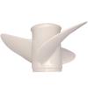 ARKDOZA 14x19 Boat Aluminum Outboard Propeller for Yamaha Engine with Rubber Hub 15 Tooth 150-250HP 3 Blade RH view 4