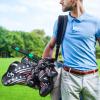 Big Teeth 10Pcs Long Neck Iron Head Covers, USA Golf Head Covers Black Iron Covers, Golf Club Covers with Number Golf Club Head Covers Fit Taylormade M2 Callaway Rogue X Ping G710 view 2