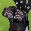 Big Teeth 10Pcs Long Neck Iron Head Covers, USA Golf Head Covers Black Iron Covers, Golf Club Covers with Number Golf Club Head Covers Fit Taylormade M2 Callaway Rogue X Ping G710 view 3