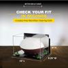 Football Display Case, Durable Clear Display Case with Mirror & Clear Base, Wall Mounted Case for Full Size Footballs, Sports Memorabilia, Collectibles, Keepsakes, Autographed Balls Items (A004-GRR) view 3