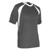 Champro Unisex-Youth Sweeper Lightweight Soccer Jersey, Charcoal, White, Small