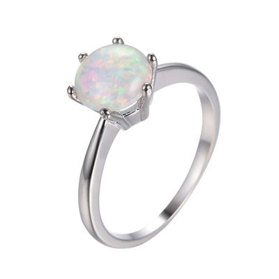 TZ Way Women's Single Diamond Six-Claw Starlight Diamond Ring 3 Carat Large Diamond Ring Wedding Engagement Ring Promise Halo Ring (9)