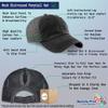 Custom Womens Ponytail Cap Watermelon Style D Embroidery Cotton Messy Bun Distressed Trucker Hats Strap Closure Black Personalized Text Here view 2