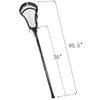 CAKLOR Lacrosse Complete Attack/Midfield Stick with Shaft & Head Mens-1 Stick,Black and White Soft net view 2