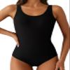 Aleumdr Womens Bathing Suits Athletic Training Swimsuits Swimwear One Piece Swimsuits Racerback Athletic Bathing Suits Sports Training Swimwear Black X-Large view 1