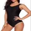 Aleumdr Womens Bathing Suits Athletic Training Swimsuits Swimwear One Piece Swimsuits Racerback Athletic Bathing Suits Sports Training Swimwear Black X-Large view 4