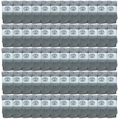 120 Pairs Of Yacht & Smith Wholesale Women's Tube Socks, Women's Cotton Referee Sport Socks Size 9-11 (Gray)