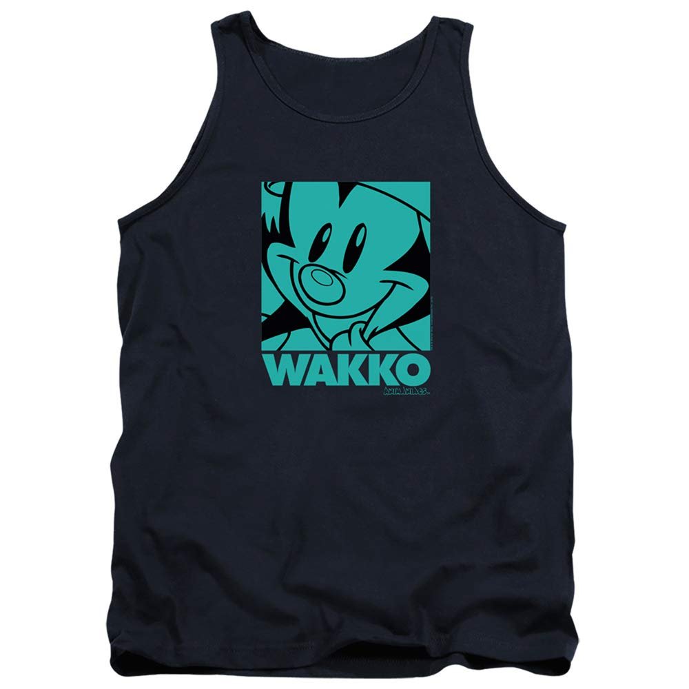 Trevco Animaniacs Pop Wakko Unisex Adult Tank Top for Men and Women, 2X-Large Navy