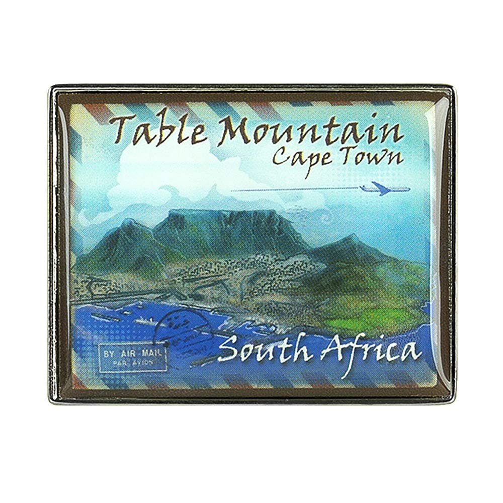Collectible Novelty Pin for Backpack, Scarf - Made From Jeweler Class Metal - Spartan and the Green Egg Explorer Pin Series: Table Mountain, South Africa (18)