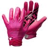 Battle Sports Triple Threat Wide Receiver Football Gloves, Ultra Stick Adult & Youth Gloves - Adult 2X-Large, Pink view 1