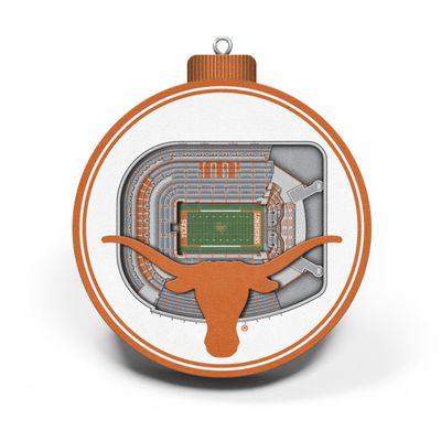 NCAA Texas Longhorns - Darrell K Royal Memorial 3D Stadium View Ornament, Team Colors, Large