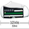 Case WR XX Pocket Knife Green Line - Mini Copperlock-Smooth Black Bn W/Color Inlays Item #9577 - (61749L SS) - Length Closed: 3 5/8 Inches view 2