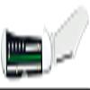 Case WR XX Pocket Knife Green Line - Mini Copperlock-Smooth Black Bn W/Color Inlays Item #9577 - (61749L SS) - Length Closed: 3 5/8 Inches view 4