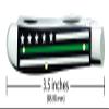 Case WR XX Pocket Knife Green Line - Mini Trapper - Smooth Black Bone W/Color Inlays Item #9576 - (6207 SS) - Length Closed: 3 1/2 Inches view 2
