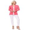 YEMAK Women's Knit Cardigan Sweater  Long Sleeve Open Front Basic Classic Casual Soft Lightweight Knitted Shrug with Pockets MK8558-IVORY-XL view 4
