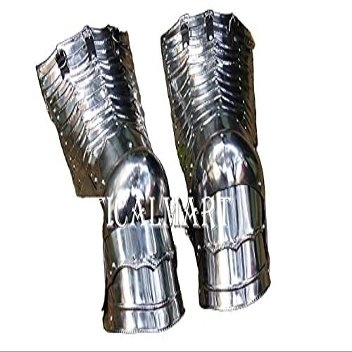 Nautical-Mart Medieval Combat Leg Armor Plate Legs, Cuisses with Poleyns Steel Leg Guard