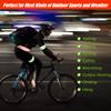 Gejoy 16 Pieces Reflective Bands Reflector Bands for Wrist, Arm, Ankle, Leg, High Visibility Reflective Gear Safety Reflector Tape Straps for Night Walking, Cycling and Running (Green, Orange) view 4