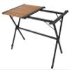 camping table Chamberry 70 x 110 x 70 cm bamboo brown view 3