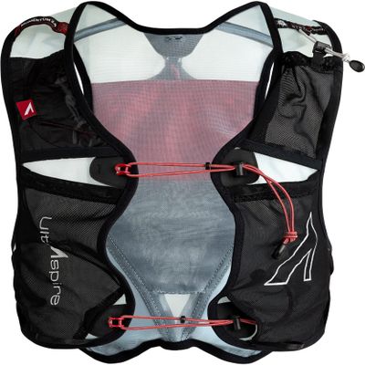 Ultraspire Momentum Hydration Minimalist 6 Liter Race Vest - 2.0 Black/Red, Medium (32"-38")