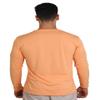chillBRO. by Denali Mens UPF 50+ Long Sleeve Crew Neck T-Shirt - S, Tangelo view 2