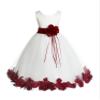 ekidsbridal Rose Petals White Flower Girl Dresses Pageant Dress Baptism Dress 007ss 16 view 1