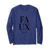 Fake News Tee Funny Nice Fake News Long Sleeve T-Shirt view 1