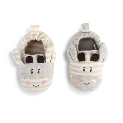DEMDACO Giraffe Natural Brown 6-9 Months Cotton and Polyester Infant Bootie Socks