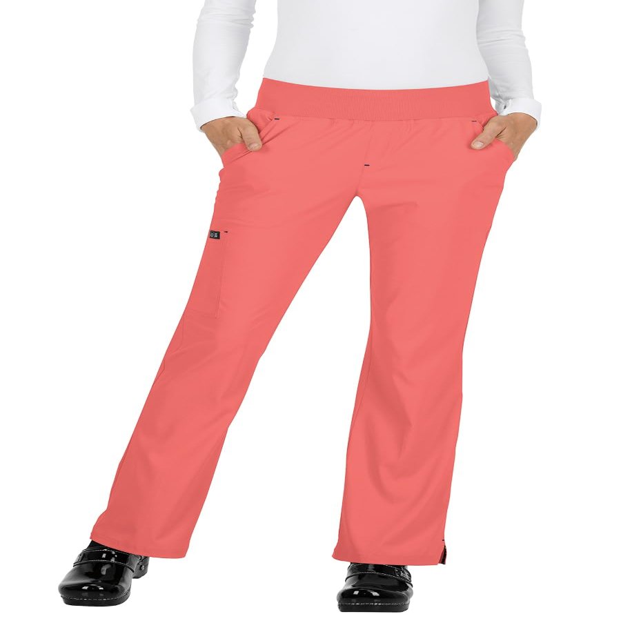 KOI Basics 732 Women's Laurie Scrub Pant (Coral, X-Large Tall)