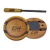 ESH Double-Sided Glass and Slate Turkey Pot Call with Purple Heart Striker  Realistic Hen Sounds  Hunting Call for Beginners & Pros view 1
